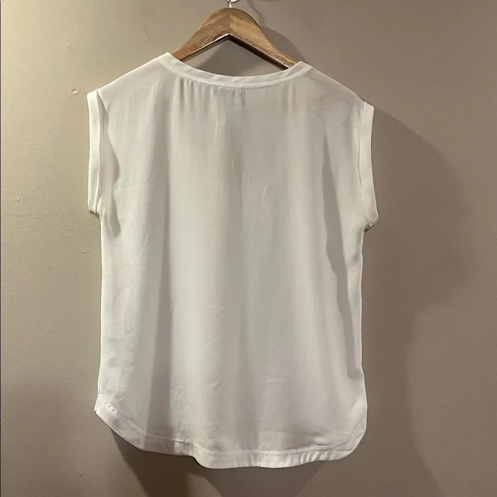 J. Crew Ivory Sleeveless Top